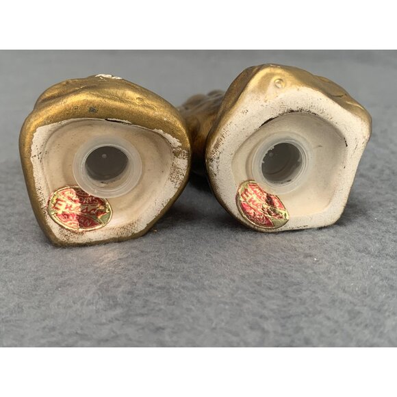 Vintage Lefton Japan Gold Praying Hands Salt & Pepper Shakers 4" Tall 1950s - Picture 4 of 9
